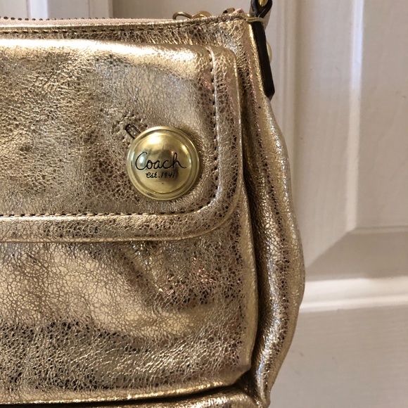 Coach Bags Coach Gold Crossbody Purse Poshmark